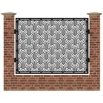 Panou de gard mare din tabla debitata cu plasma TOMIS 1500x1940 mm