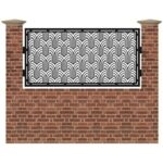 Panou de gard mic din tabla debitata cu plasma TOMIS 990x1940 mm