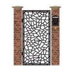 Poarta pietonala din tabla debitata cu plasma VITRALIU 1940 x 990 mm