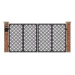 Poarta acces auto mare din tabla debitata cu plasma MAX 62 3884x1940 mm