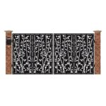 Poarta acces auto mare din tabla debitata cu plasma BAMBUS 3884x1940 mm