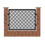 Panou de gard mare din tabla debitata cu plasma MAX 62 1500x1940 mm