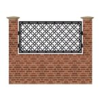 Panou de gard mic din tabla debitata cu plasma MAX 62 990x1940 mm