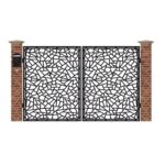 Poarta acces auto mica din tabla debitata cu plasma VITRALIU 3000x1940 mm