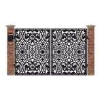 Poarta acces auto mica din tabla debitata cu plasma MAX 2 3000x1940 mm