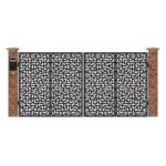 Poarta acces auto mare din tabla debitata cu plasma N330 3884x1940 mm