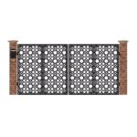 Poarta acces auto mare din tabla debitata cu plasma MAX 63 3884x1940 mm