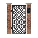 Poarta pietonala din tabla debitata cu plasma MAX 63 1940 x 990 mm