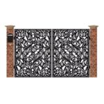 Poarta acces auto mica din tabla debitata cu plasma N265 3000x1940 mm