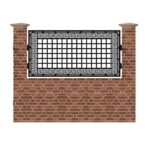 Panou de gard mic din tabla debitata cu plasma F158 990x1940 mm