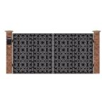 Poarta acces auto mare din tabla debitata cu plasma MAX 14 3884x1940 mm