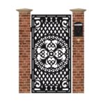 Poarta pietonala din tabla debitata cu plasma N348 1940 x 990 mm