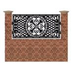 Panou de gard mic din tabla debitata cu plasma N348 990x1940 mm