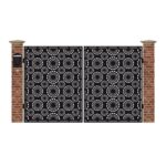 Poarta acces auto mica din tabla debitata cu plasma MAX 14 3000x1940 mm