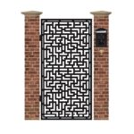 Poarta pietonala din tabla debitata cu plasma N330 1940 x 990 mm