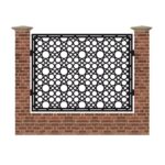 Panou de gard mare din tabla debitata cu plasma MAX 63 1500x1940 mm