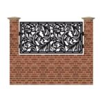 Panou de gard mic din tabla debitata cu plasma N265 990x1940 mm