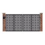 Poarta acces auto mare din tabla debitata cu plasma MAX 24 3884x1940 mm