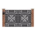 Poarta acces auto mica din tabla debitata cu plasma N348 3000x1940 mm