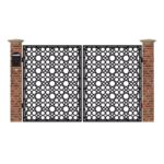 Poarta acces auto mica din tabla debitata cu plasma MAX 63 3000x1940 mm