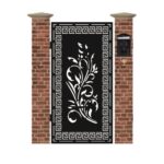 Poarta pietonala din tabla debitata cu plasma 174 1940 x 990 mm