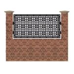 Panou de gard mic din tabla debitata cu plasma MAX 24 990x1940 mm