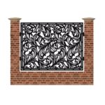 Panou de gard mare din tabla debitata cu plasma N265 1500x1940 mm