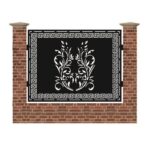 Panou de gard mare din tabla debitata cu plasma MAX 174 1500x1940 mm