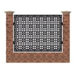 Panou de gard mare din tabla debitata cu plasma MAX 24 1500x1940 mm