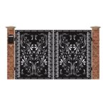 Poarta acces auto mica din tabla debitata cu plasma N267 3000x1940 mm