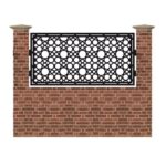 Panou de gard mic din tabla debitata cu plasma MAX 63 990x1940 mm