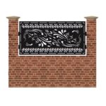 Panou de gard mic din tabla debitata cu plasma N267 990x1940 mm