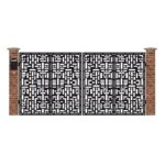 Poarta acces auto mare din tabla debitata cu plasma N219 3884x1940 mm