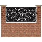 Panou de gard mic din tabla debitata cu plasma MAX 30 990 mm x 1940 mm