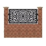 Panou de gard mic din tabla debitata cu plasma MAX 61 990x1940 mm