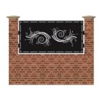 Panou de gard mic din tabla debitata cu plasma MAX 16 990x1940 mm