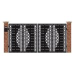 Poarta acces auto mare din tabla debitata cu plasma STARS 3884x1940 mm