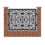 Panou de gard mare din tabla debitata cu plasma MAX 50 1500x1940 mm