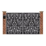 Poarta acces auto mica din tabla debitata cu plasma F120 3000x1940 mm