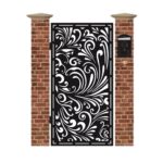 Poarta pietonala din tabla debitata cu plasma F120 1940 x 990 mm