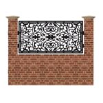 Panou de gard mic din tabla debitata cu plasma MAX 50 990x1940 mm