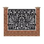 Panou de gard mare din tabla debitata cu plasma F120 1500x1940 mm