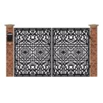 Poarta acces auto mica din tabla debitata cu plasma MAX 61 3000x1940 mm