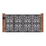 Poarta acces auto mare din tabla debitata cu plasma ELEGANT 3884x1940 mm