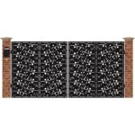 Poarta acces auto mare din tabla debitata cu plasma MAX 30 3884 mm x 1940 mm