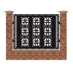 Panou de gard mare din tabla debitata cu plasma F130 1500x1940 mm