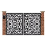 Poarta acces auto mica din tabla debitata cu plasma MAX 50 3000x1940 mm