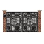 Poarta acces auto mica din tabla debitata cu plasma MUMBAY 3000x1940 mm