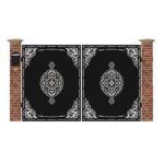 Poarta acces auto mica din tabla debitata cu plasma INDIA 3000x1940 mm