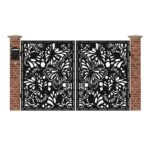 Poarta acces auto mica din tabla debitata cu plasma BUTTERFLY 3000x1940 mm